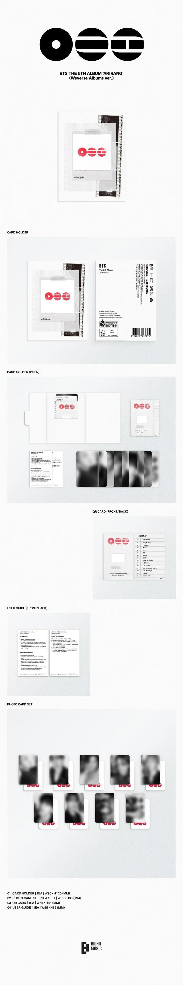 BTS: 'ARIRANG' - Weverse Version.