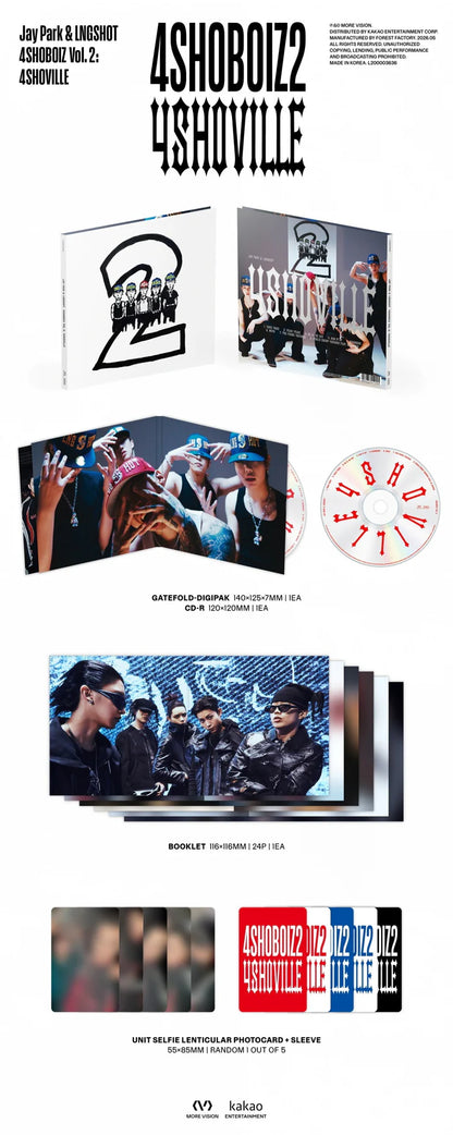 LNGSHOT & Jay Park: '4SHOBOIZ Vol. 2: 4SHOVILLE Day' - Digipack Version.