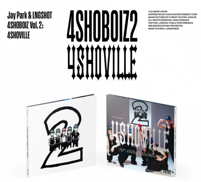 LNGSHOT & Jay Park: '4SHOBOIZ Vol. 2: 4SHOVILLE Day' - Digipack Version.