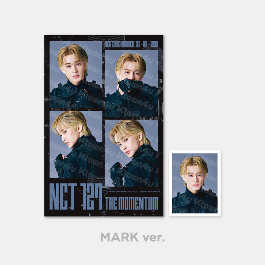 NCT 127: 'Neo City: Seoul - The Momentum' - 4 Cut Photo and ID Photo Set MARK Version.
